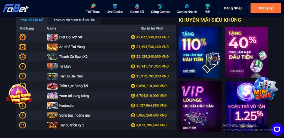 Chương trình VIP ok365 chính thức